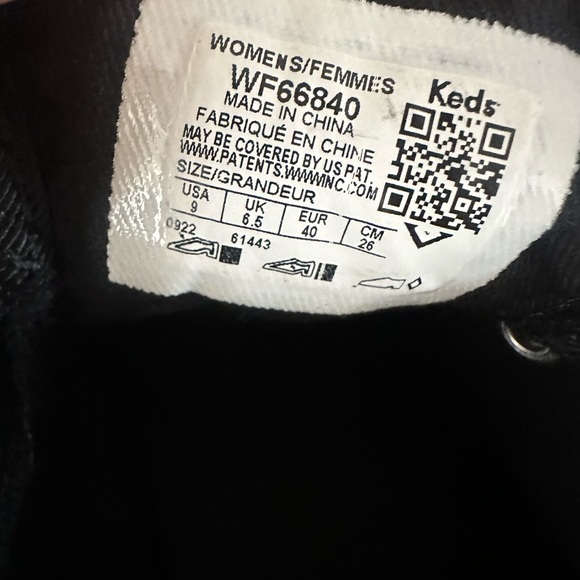 Keds Black Glitter Sneakers Casual Style - Picture 4 of 5